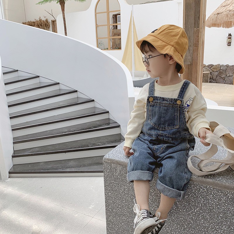 Yếm Jean Ulzzang Hàn bé trai và bé Gái