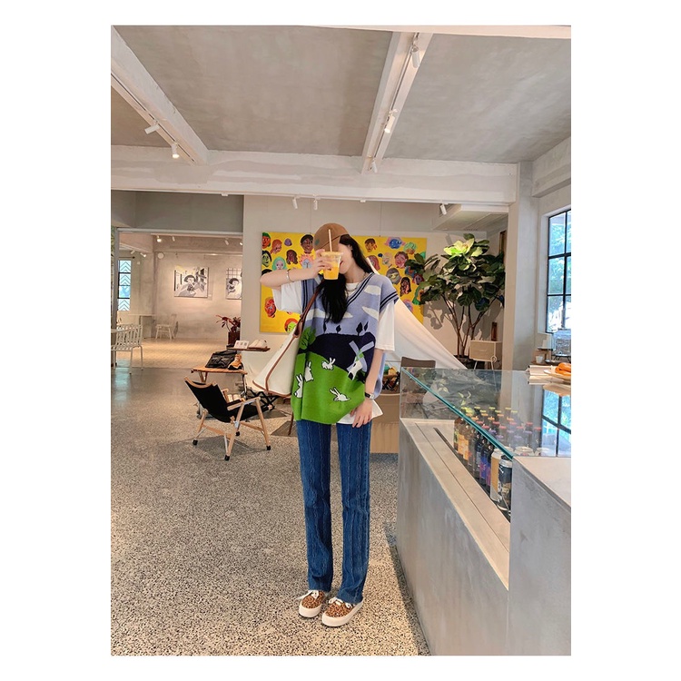 Áo Len Unisex Nam Nữ, Áo Gile Hàn Quốc Dáng Rộng Hàng Dệt Kim Cao Cấp Siêu Hot | BigBuy360 - bigbuy360.vn