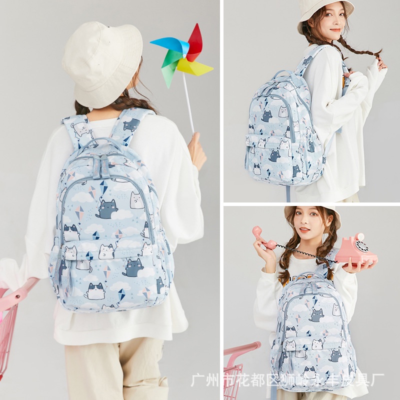Ba Lô Đi Học Vải Canvas Chống Trộm Hàng Mới Cho Nữ