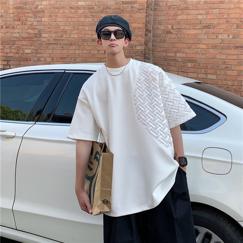 Áo Thun Ngắn Tay Dáng Rộng Thời Trang Cá Tính Cho Nam Nữ