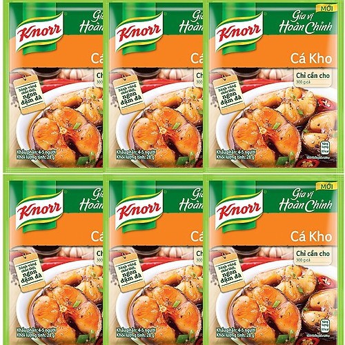 Gia vị Hoàn Chỉnh Knorr Cá Kho gói 28g