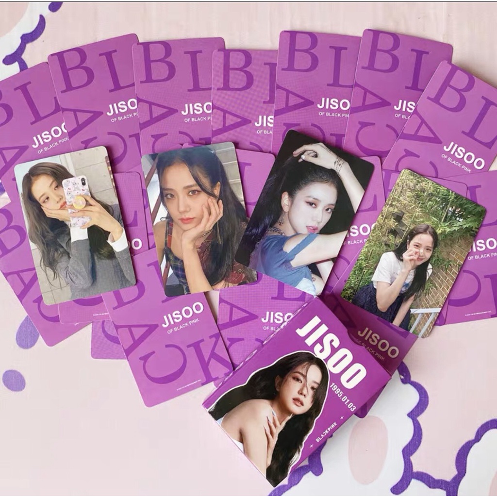 Bộ 55 thẻ ảnh Lomo card bo góc Blackpink các thành viên