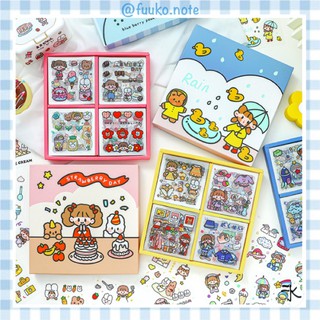 🔻 Tách lẻ 25 tờ từ hộp 100 tờ Sticker dễ thương Telado Infeel.me trang trí bullet journal fuuko note