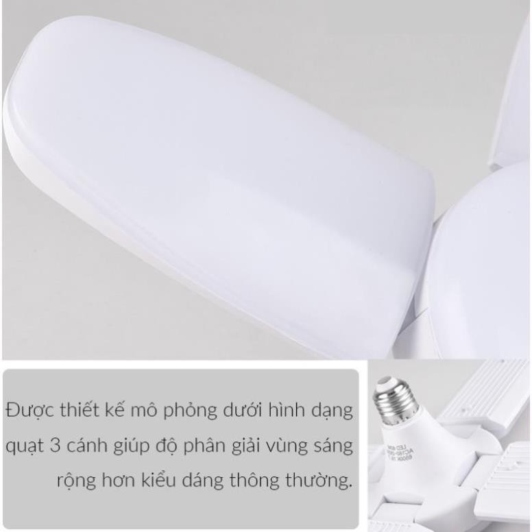 Bóng đèn, Bóng đèn LED hình cánh quạt siêu sáng 60W - Tiết kiệm điện năng 60W- Giá rẻ nhất thị trường!