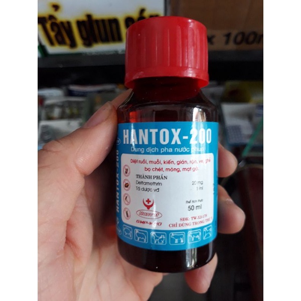 Hantox 200 - phun rận, ve, bọ chét, ruồi, muỗi