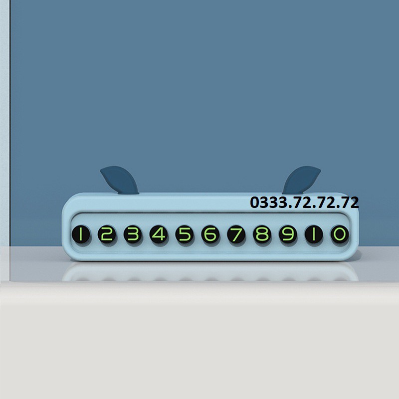 Hộp số để taplo, Biển số điện thoại khi dừng xe tạm thời trên xe hơi, Bảng Lưu Số Điện Thoại
