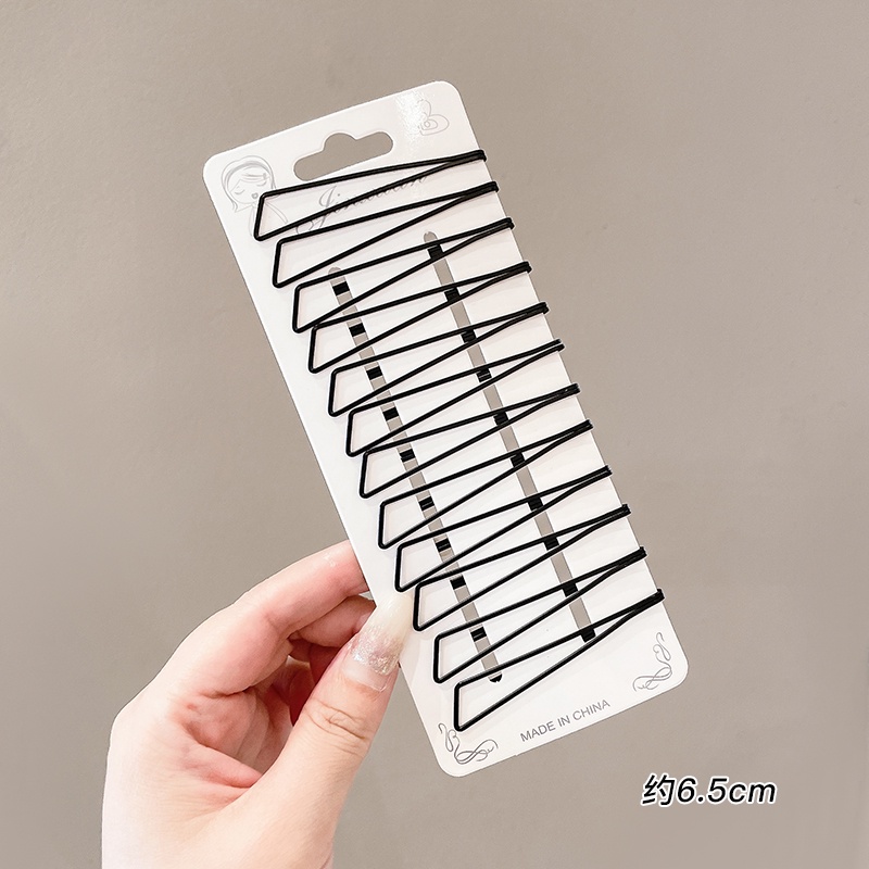 Kẹp Tóc Màu Đen Phong Cách Hàn Quốc Cho Nữ