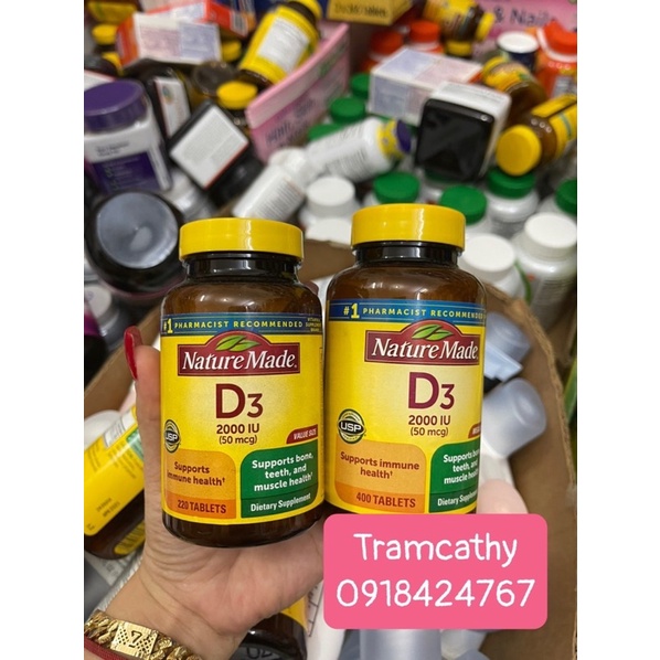 Thanh lý vitamin d3 2000 iu /1000iu