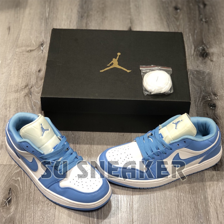 Giày Jordan 1 Low UNC Xanh Dương , JD Xanh Dương Cổ Thấp ( Full Box )