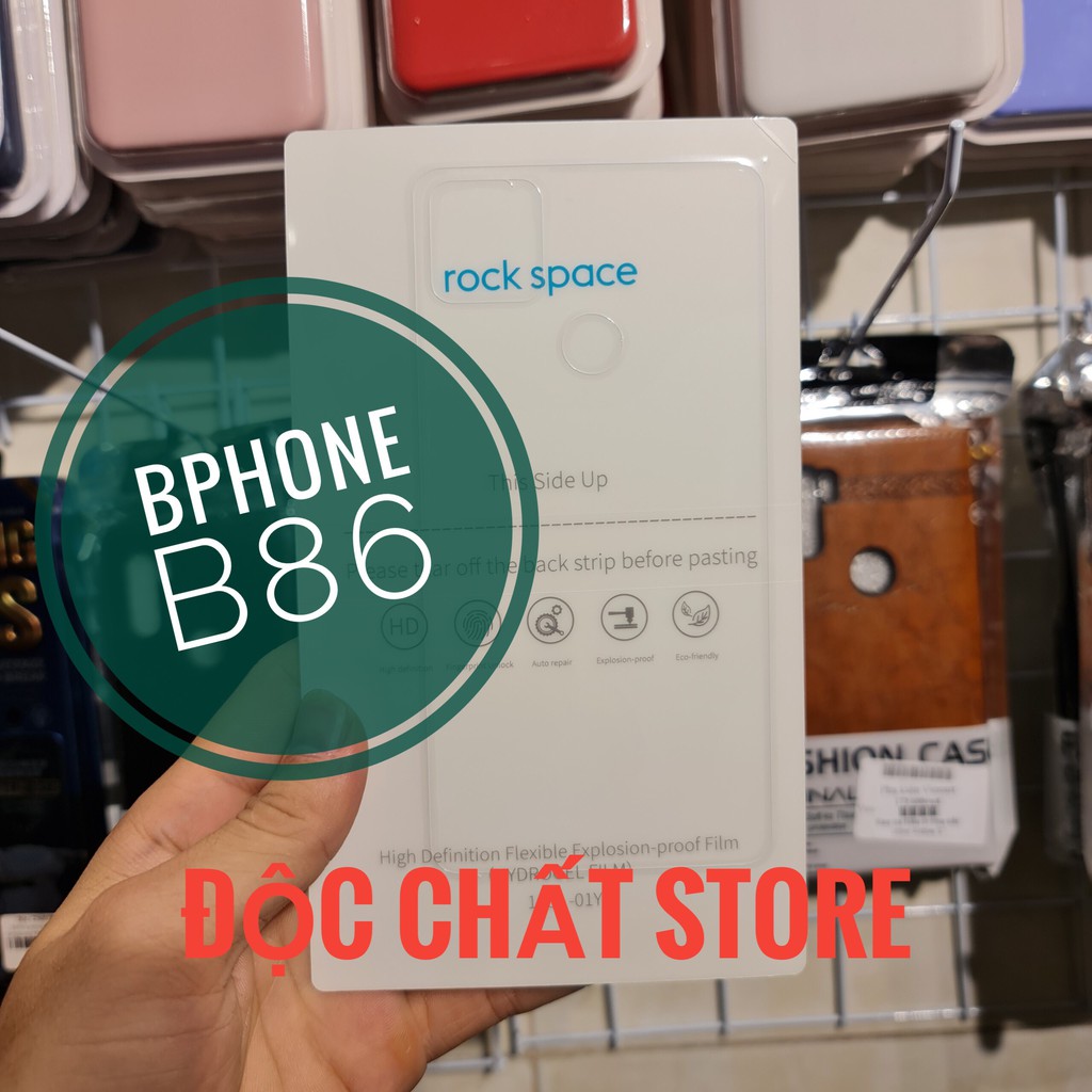 Ốp da nhiều màu Vsmart Live, Active , Joy 3, Joy 2+... Miếng dán PPF Chống Vân tay Rock Space mặt trước/ mặt lưn | Độc C
