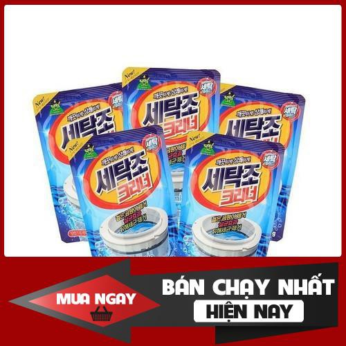 Bột Tẩy Lồng Máy Giặt Làm Trắng Khử Khuẩn Hàn Quốc 450Gr - chất vệ sinh loại bỏ cặn bẩn máy giặt