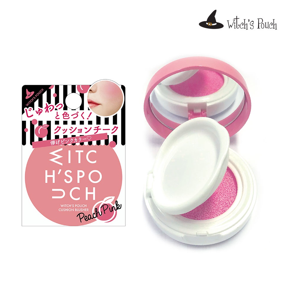 Witch's Pouch Phấn Má Hồng Dạng Cushion Dưỡng Ẩm Che Phủ Toàn Diện Màu Sắc Sống Động Phong Cách Hàn Quốc