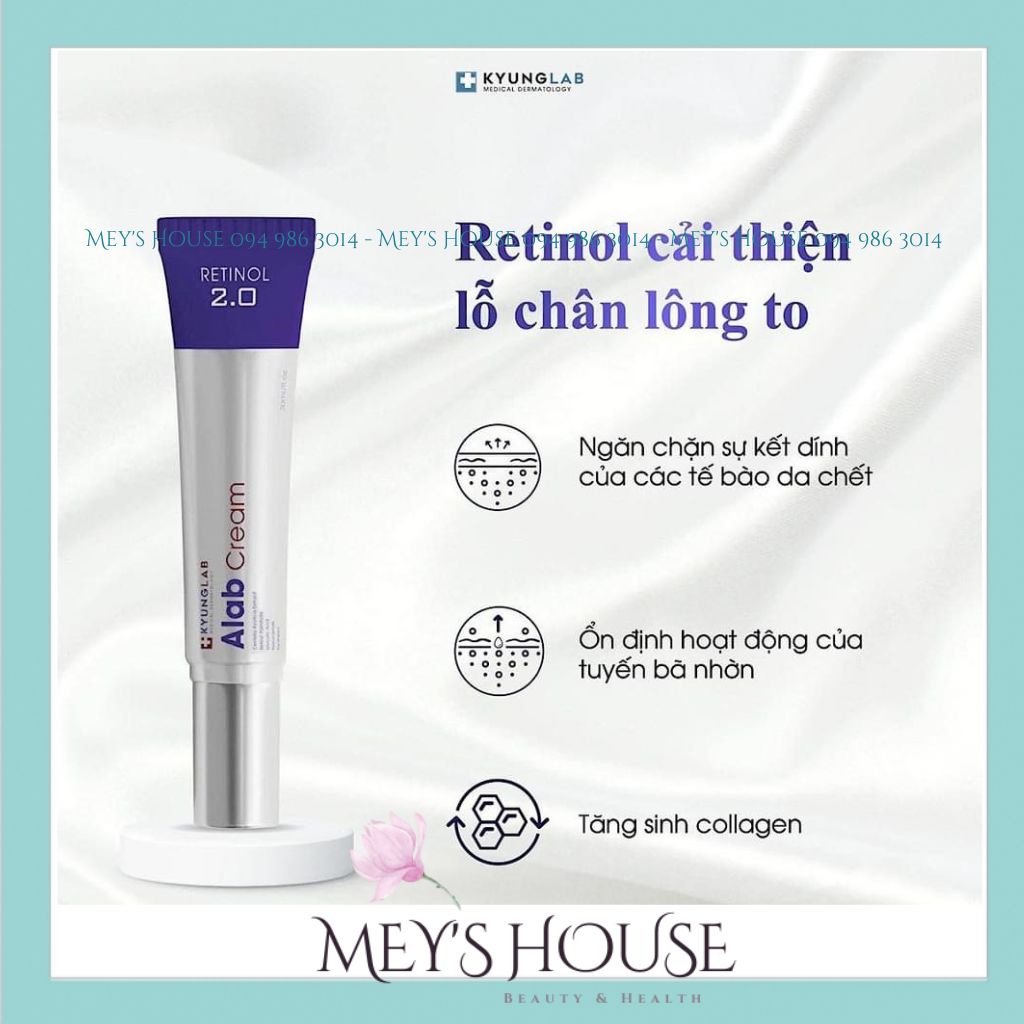Kem chống lão hóa Retinol KyungLab Alab Cream, kem dưỡng ẩm, tái sinh da dịu nhẹ trắng da 30ml