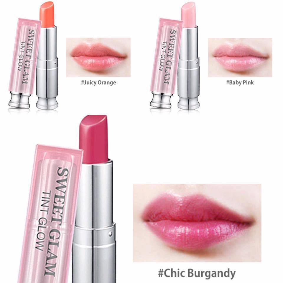 Set 3 Cây Son Dưỡng Secret Key Sweet Glam Tint