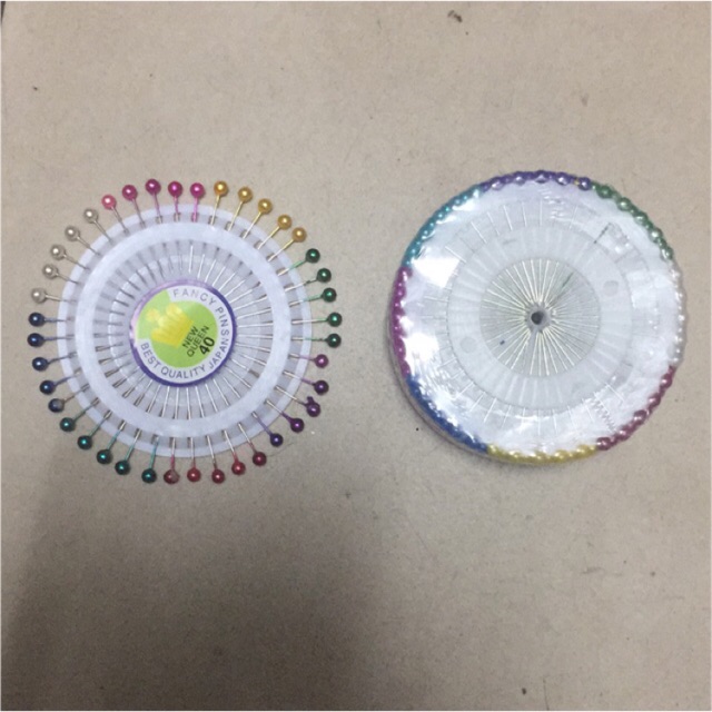 Ghim Vải Đầu Xanh Đỏ, Ghim Gút - Set 3 Vỉ-5 Vỉ #120105 #120110