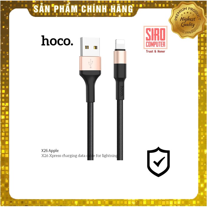 Cáp sạc dây dù Hoco X26 cho iphone 1M