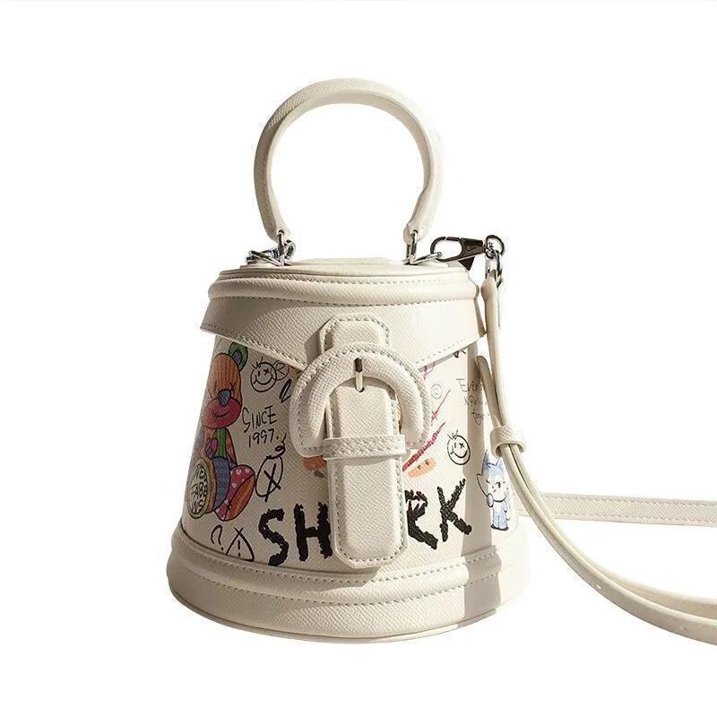 Túi Xách Đeo Vai Mùa Hè 2021 Hợp Thời Trang In Họa Tiết Graffiti Cho Nữ