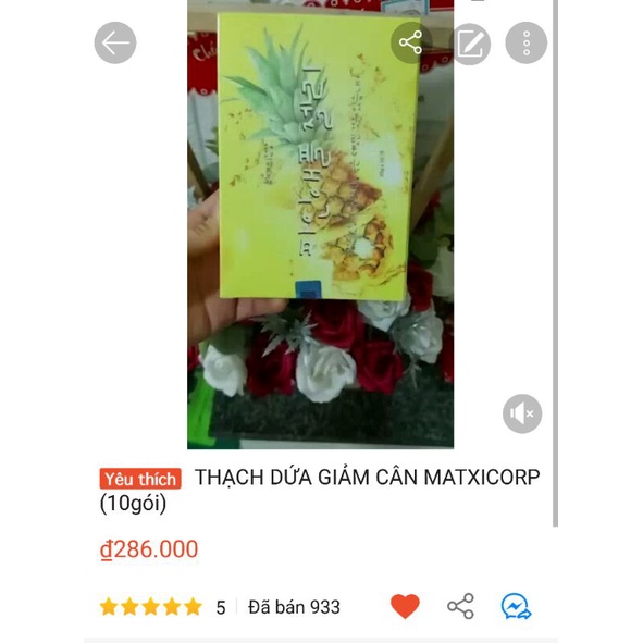 THẠCH.DỨA GIẢM.CÂN MATXICOR'P (10gói)