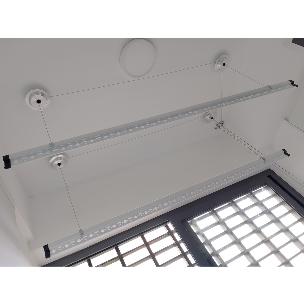 2 Thanh phơi nhôm giàn phơi quần áo, thanh phơi giàn phơi Hòa Phát, Thanh phơi quần áo