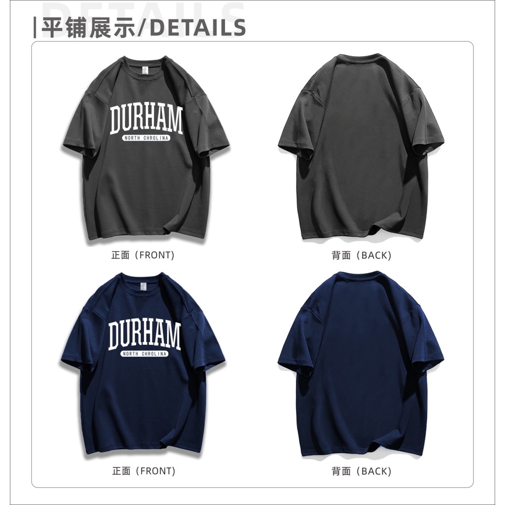 Áo Thun Cotton Tay Ngắn Dáng Rộng In Chữ Phong Cách Retro Mỹ Dành Cho Cặp Đôi