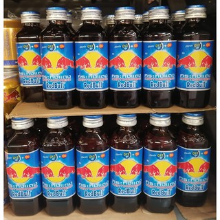 [Lốc 10 chai thủy tinh] Nước tăng lực (Bò Húc) Thái REDBULL 150ml (halal)
