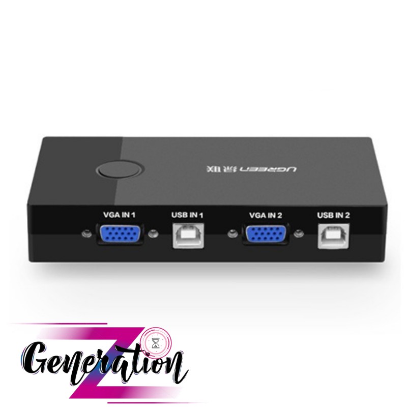 [Mã 254ELSALE giảm 7% đơn 300K] Bộ Chuyển Tín Hiệu 2 CPU Dùng 1 Màn Hình KVM Switch USB Ugreen