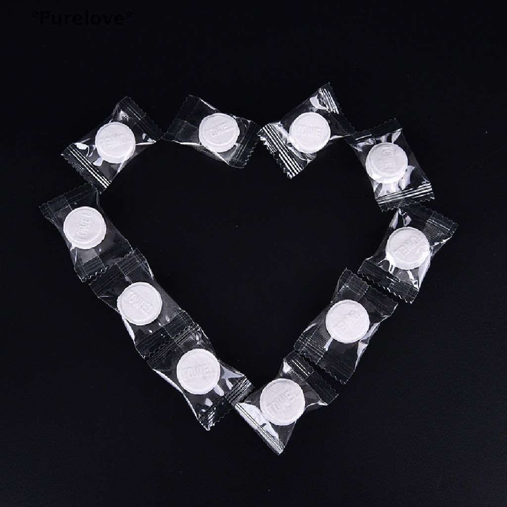 Set 10 / 50 Khăn Cotton Nén Mini Tiện Dụng Mang Đi Du Lịch