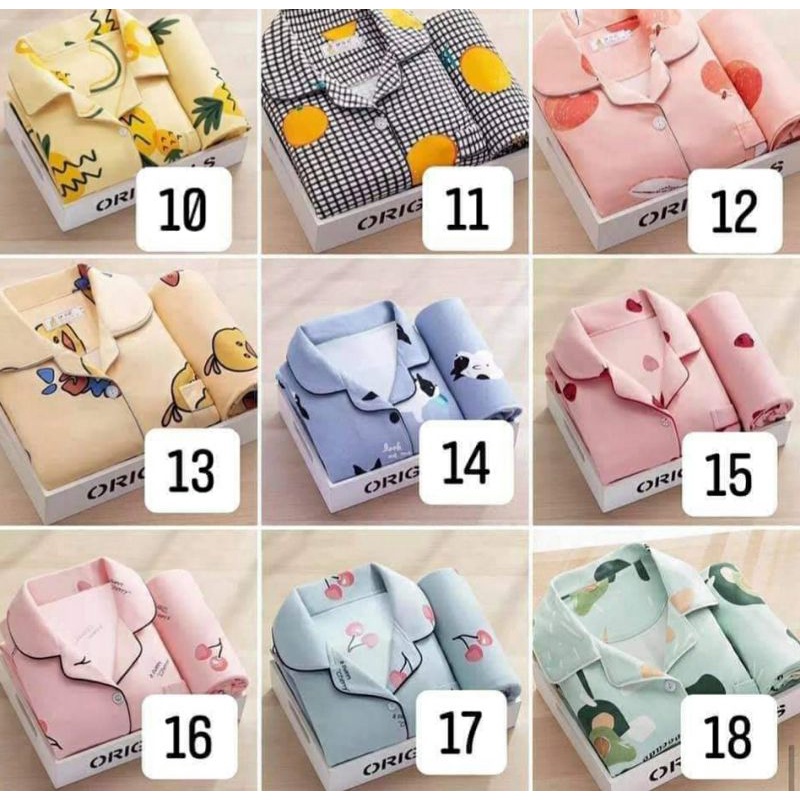 [Trả Order] Bộ ngủ cotton dài tay Pyjama hàng QC