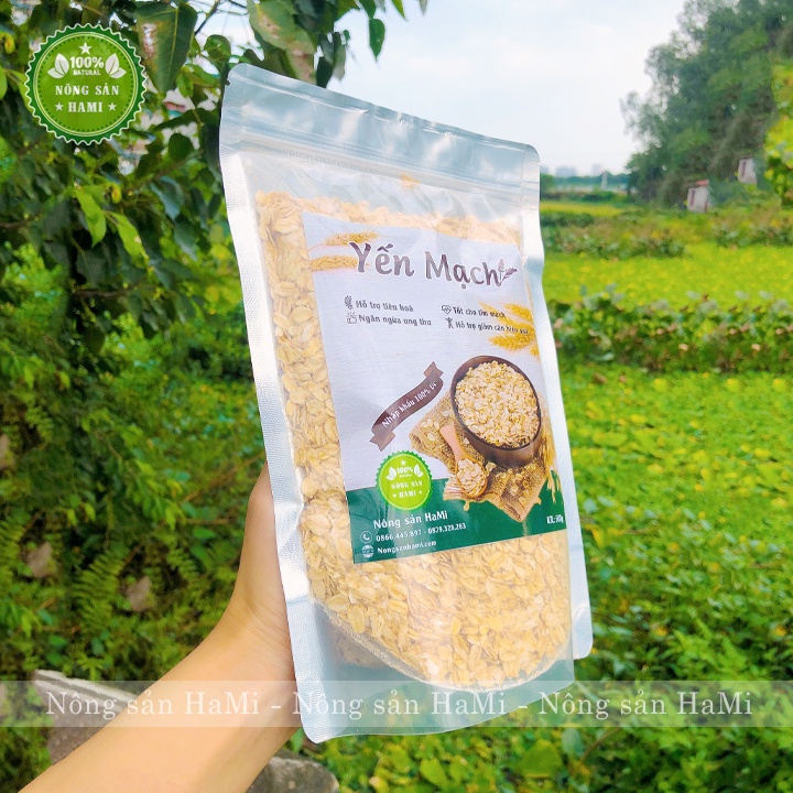 Yến mạch giảm cân HaMi 1Kg nguyên chất, cán vỡ và cán dẹt, hàng nhập khẩu Úc nhiều dinh dưỡng