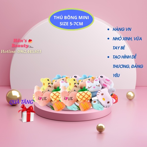 Gấu bông mini size 5-7cm