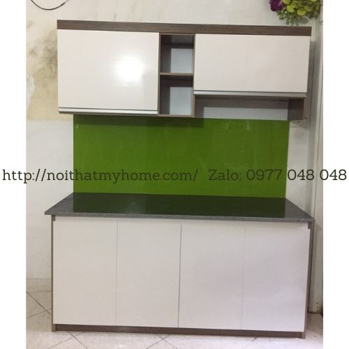 Tủ Bếp Mini Mặt Gạch Nhựa Đài Loan Cao Cấp Chống Ẩm Tuyệt Đối