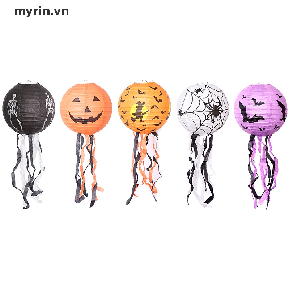 Lồng Đèn Giấy Họa Tiết Halloween Độc Đáo