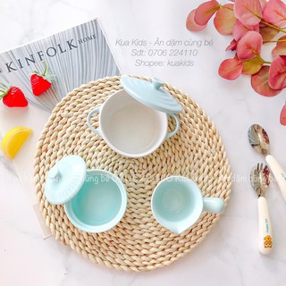 Set chén bát ăn dặm cho bé (xanh dương)