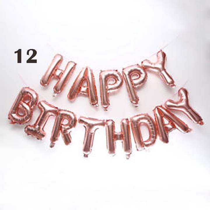 10 bộ chữ Happy Birthday - Party decoration