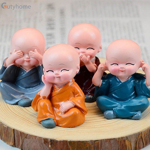 Bộ tượng chú tiểu tứ không 👨‍👨‍👦‍👦𝒈𝒐̂̀𝒎 4 𝒄𝒉𝒖́ 𝒕𝒊𝒆̂̉𝒖👨‍👨‍👦‍👦 Cam kết chất lượng-Rẻ Đẹp Chất lượng