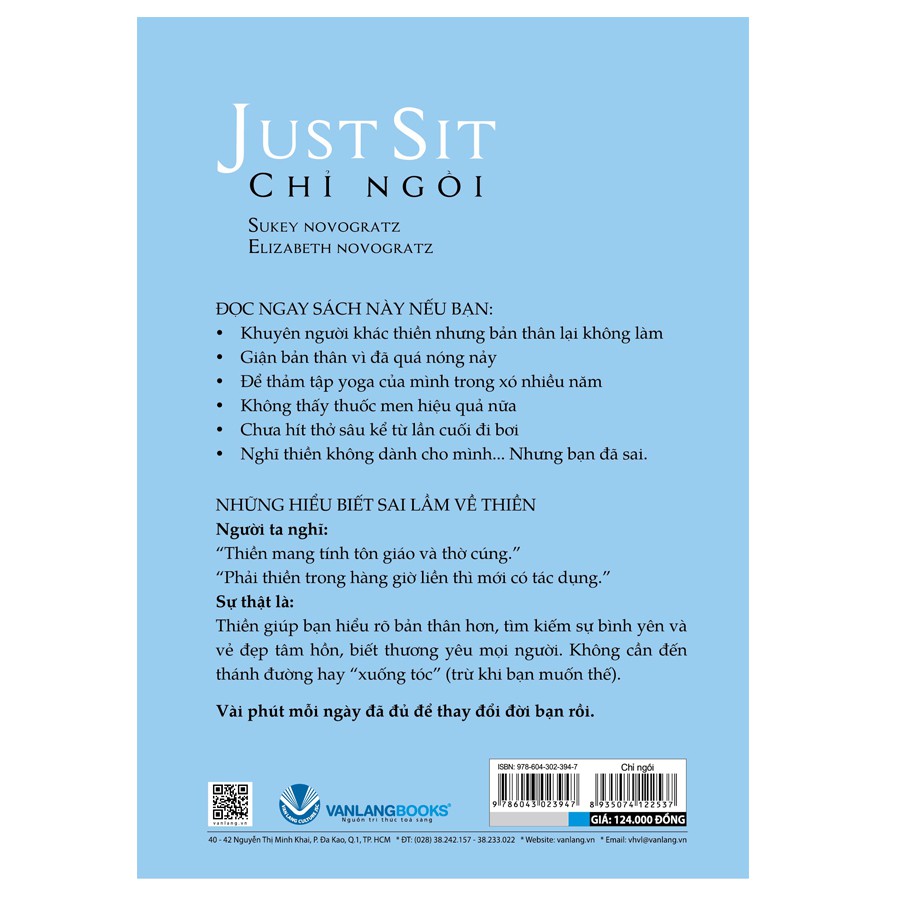 Sách Chỉ Ngồi - Just Sit - VLG