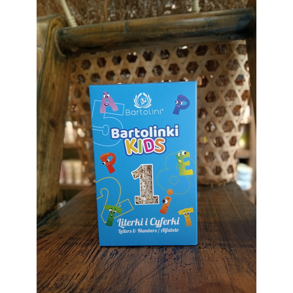 Nui rau củ, Nui ăn dặm cho bé, MÌ nui hình ngôi sao/chữ cái 2 trứng Bartolinki 250g-Khoaibaby