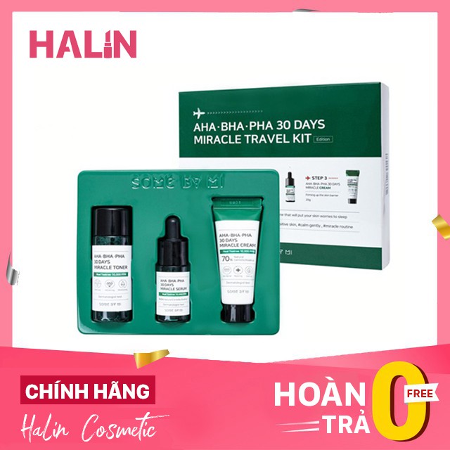 bộ 3 giảm mụn Some By Mi AHA BHA PHA 30 Days💖FREESHIP💖Bộ 3 Sản Phẩm giảm Mụn Thần Thánh Some By Mi AHA BHA PHA 30 Days