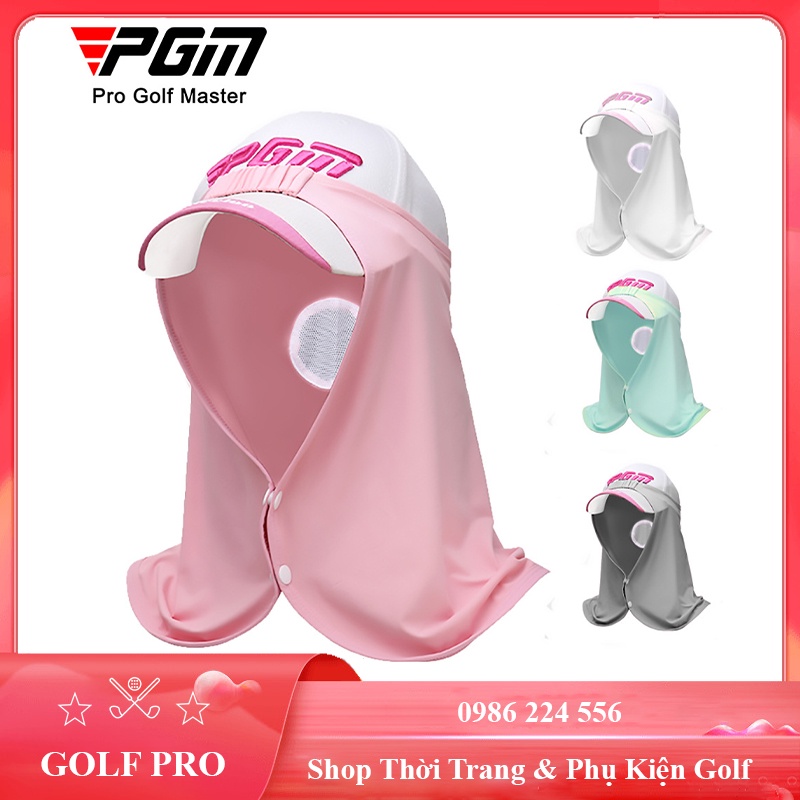 Khăn trùm chống nắng chơi golf nam nữ kết hợp mũ chặn tia UV bảo vệ da hàng chính hãng PGM