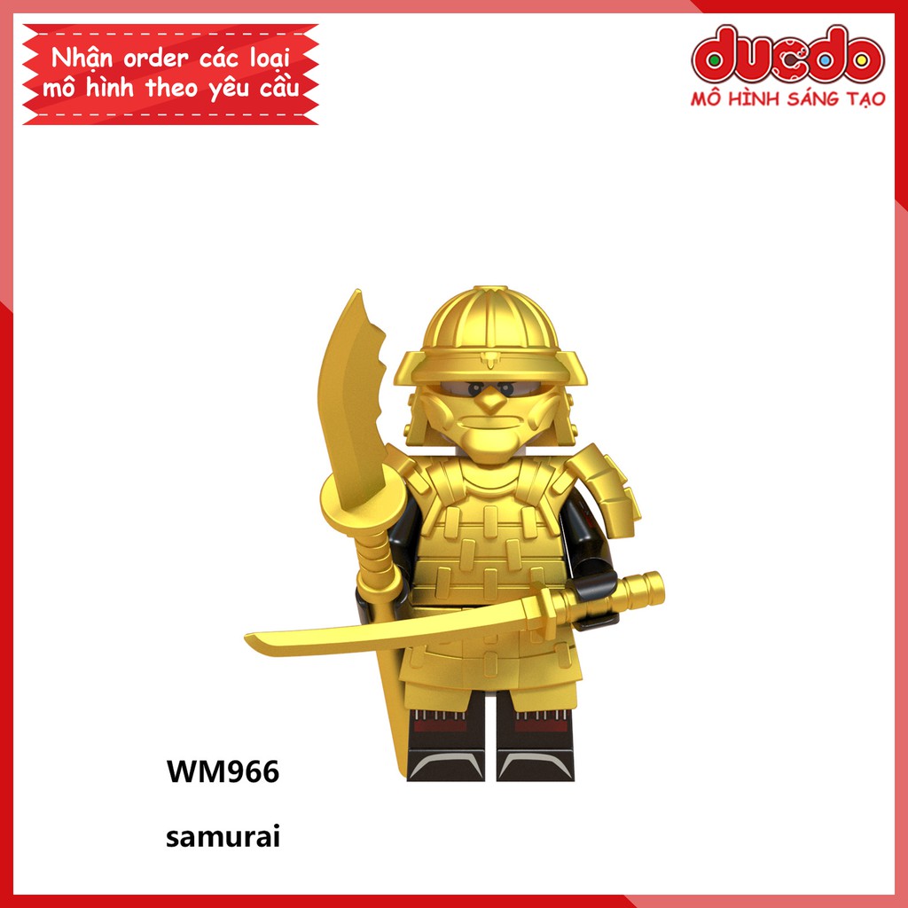 Minifigures các nhân vật Samurai tuyệt đẹp - Đồ chơi Lắp ghép Xếp hình Mini Mô hình WM WM6090