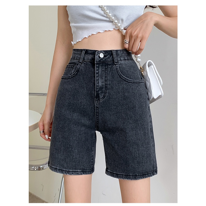 Quần Lửng Ống NaRy RANSHI Rộng Đen Xám Basic Vải Siêu Mềm Mịn Hot - RQ008