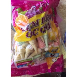 bịch kẹo dẻo hình ốc quế ( túi nhiều chiếc)