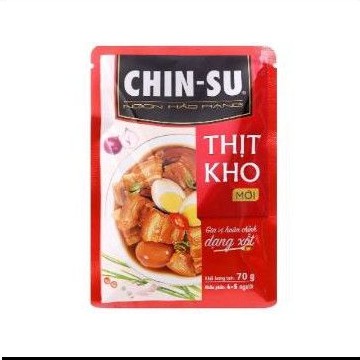 Xốt Chin Su Gà Chiên Mắm, Thịt Kho Gói 70g