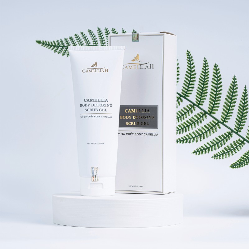 ⚡CHÍNH HÃNG⚡ TẨY TẾ BÀO CHẾT dành cho body CAMELLIA DETOXING SCRUB GEL giúp da thoáng mịn, phù hợp cả cho da nhạy cảm