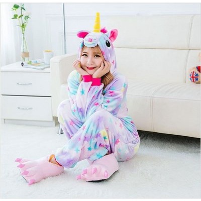 Đồ Ngủ Thú Bộ Đồ Ngủ Unicorn Quần áo Liền Thân Kỳ Lân Sao Cho Nam Và Nữ Chất Mềm Mịn - Hipsstore