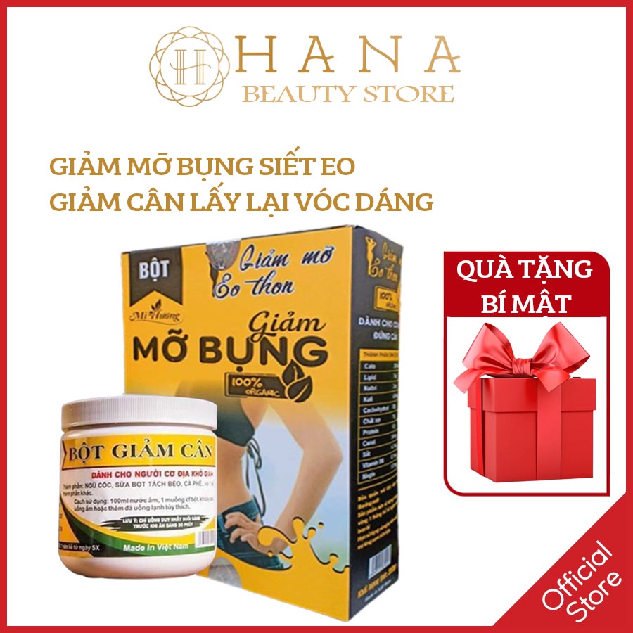 Bột Tan Mỡ Bụng Giảm Mở, Eo Thon Mị Hương