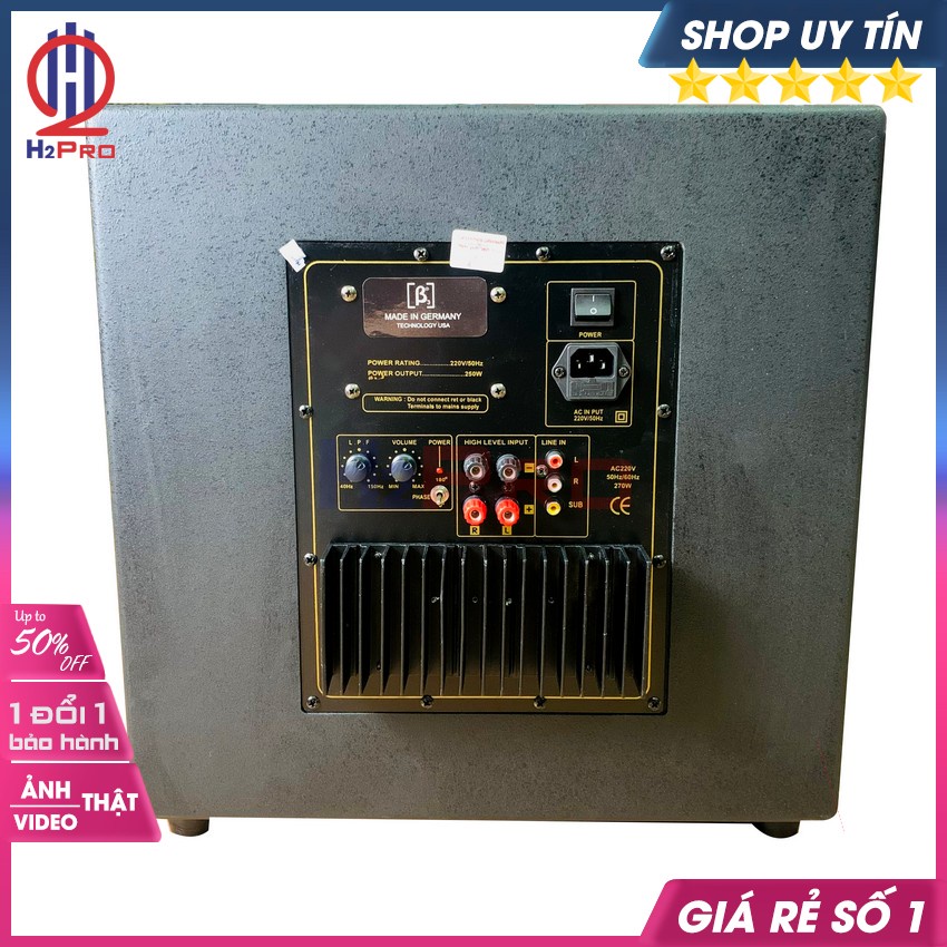 Loa Sub Điện Bass 30 B3 BS717 270W Siêu Trầm Cao Cấp Đánh Căng Ấm Tiếng Phù Hợp Cho Karaoke Gia Đình,Quà 90k-H2Pro Audio