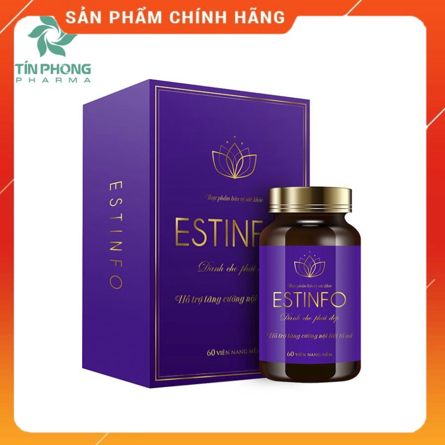 Viên Uống Estinfo Hỗ Trợ Tăng Cường Nội Tiết Tố Nữ - Lọ 60 viên
