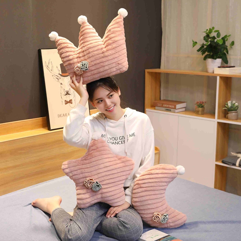 gối hình mặt trăng, vương miện, ngôi sao, mặt trăng và mặt trăng dễ thương