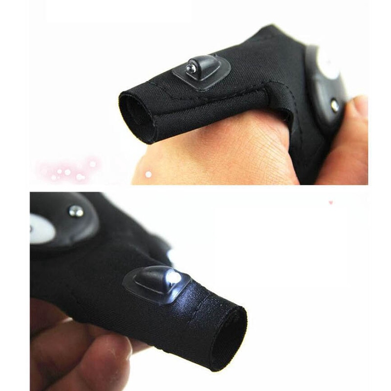 Găng tay hở ngón có đèn LED chiếu sáng tiện dụng | BigBuy360 - bigbuy360.vn